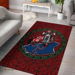 Isle of Man Tourist Trophy races Area Rug Sidecar Special Version