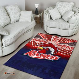 Roosters Area Rug ANZAC Day Aboriginal