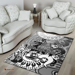 NAIDOC St. George Illawarra Dragons Area Rug NAIDOC Patterns White Style