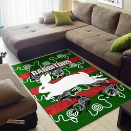 Rabbitohs Area Rug Animals Aboriginal