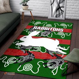 Rabbitohs Area Rug Animals Aboriginal