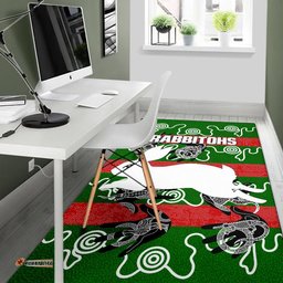 Rabbitohs Area Rug Animals Aboriginal