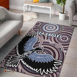 warringah area rug sea eagles indigenous tee aussie