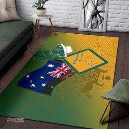 Area Rug Aus Flag and Coat Of Arms Rug Kangaroo and Koala Sign