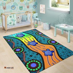 Area Rug Aboriginal Turtle