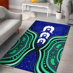 Torres Strait Area Rug Torres Strait Symbol And Aboriginal Patterns