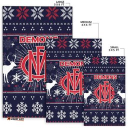 Demons Area Rug Christmas Ugly Style