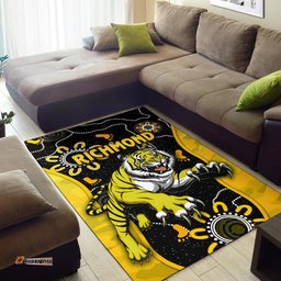 richmond football area rug tigers anzac day unique indigenous tee aussie