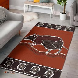 Aboriginal Area Rug DREAMTIME RAT Aboriginal Style