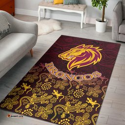 Broncos Rugby Area Rug Broncos Animals In Aboriginal Art Area Rug
