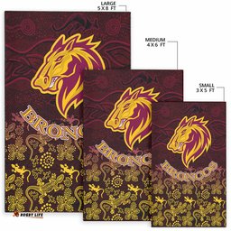 Broncos Rugby Area Rug Broncos Animals In Aboriginal Art Area Rug