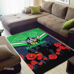 canberra raiders anzac day area rug indigenous art tee aussie