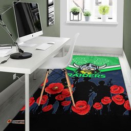 canberra raiders anzac day area rug indigenous art tee aussie