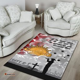 ANZAC Area Rug We Will Remember Them
