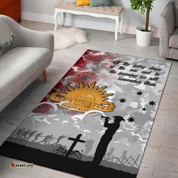 ANZAC Area Rug We Will Remember Them