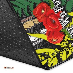 ANZAC Day Area Rug Maori Patterns White Color
