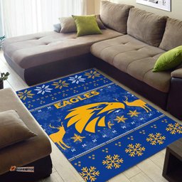 West Coast Eagles Club Area Rug Christmas Ugly Style