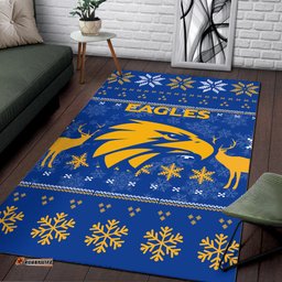 West Coast Eagles Club Area Rug Christmas Ugly Style
