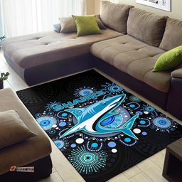cronulla area rug sharks indigenous tee aussie
