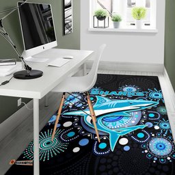cronulla area rug sharks indigenous tee aussie