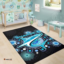 cronulla area rug sharks indigenous tee aussie