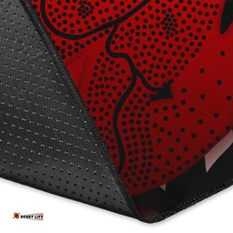 Aboriginal Area Rug Indigenous Frog Red