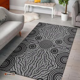 area rug aboriginal dot painting rug ver04 tee aussie