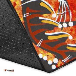 Aboriginal Area Rug Crocodile And Kangaroo