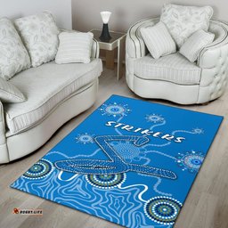 Adelaide Strikers Area Rug Indigenous Blue Energy