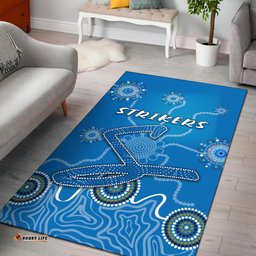 Adelaide Strikers Area Rug Indigenous Blue Energy