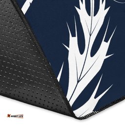 Scottish Rugby Area Rug Thistle Vibes White