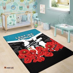 Port Adelaide Power ANZAC Day Indigenous Art Area Rug