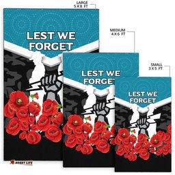 Port Adelaide Power ANZAC Day Indigenous Art Area Rug