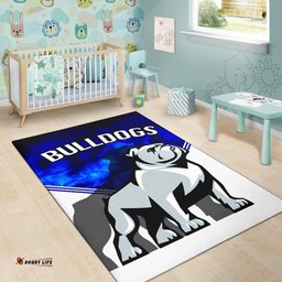 bulldogs area rug tee aussie