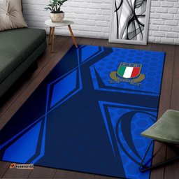Italy Rugby Area Rug Gli Azzurri Vibes