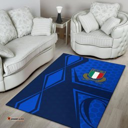 Italy Rugby Area Rug Gli Azzurri Vibes