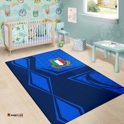 Italy Rugby Area Rug Gli Azzurri Vibes