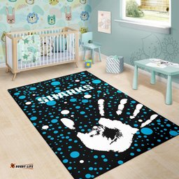 Sharks Indigenous Area Rug Minimalism Version