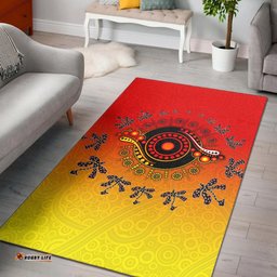 Aboriginal Area Rug Circle Pattern