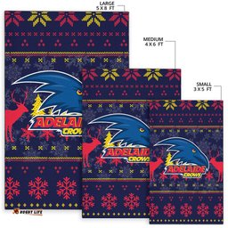Adelaide Crows Area Rug Christmas Ugly Style