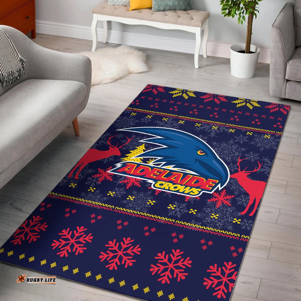 Adelaide Crows Area Rug Christmas Ugly Style
