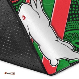 Rabbitohs Indigenous Area Rug Brave