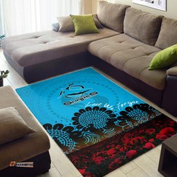 cronulla sutherland sharks area rug aboriginal rugby anzac day poppy with soldiers nrl tee aussie