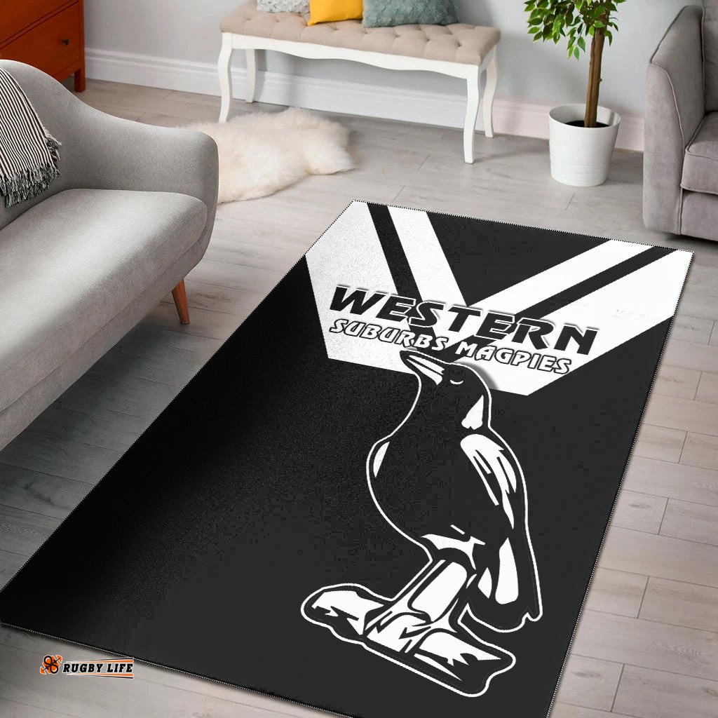 Western Suburbs Magpies Area Rug the One and Only