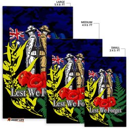 ANZAC Day Area Rug Army Patterns