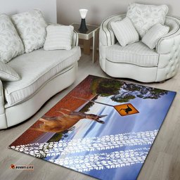 Area Rug Kangaroo Rug Sign Landscape Art