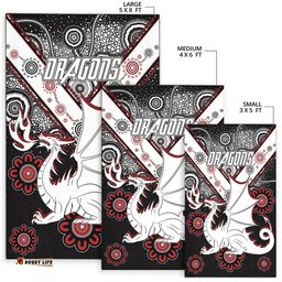 st. george rugby area rug custom aboriginal dragons area rug rlt13 tee aussie