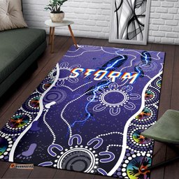 melbourne storm area rug indigenous tee aussie