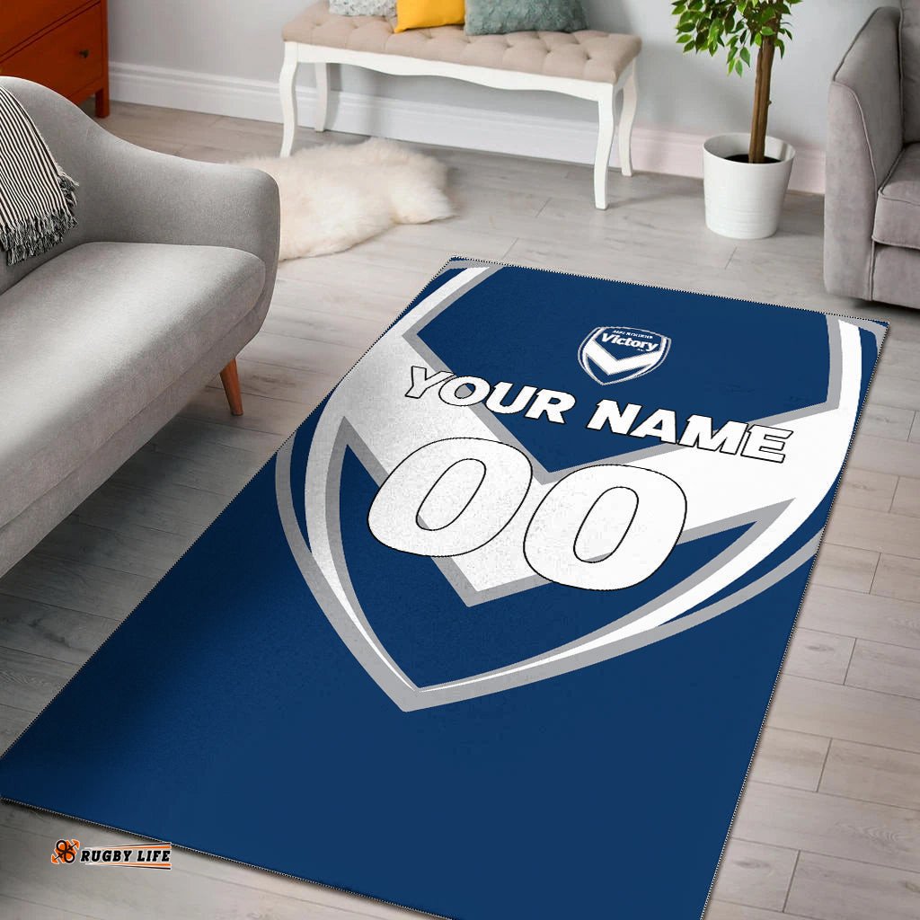 custom personalised melbourne victory pride area rug tee aussie