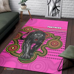 Panthers Indigenous Area Rug Version Pink Alternate